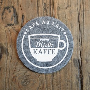 glasunderlägg filt - kaffekopp recept café au lait