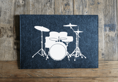 Laptopfodral - trumset trummor baskagge cymbal