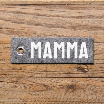 nyckelbricka med tryck - mamma mor morsdag personlig nyckelring