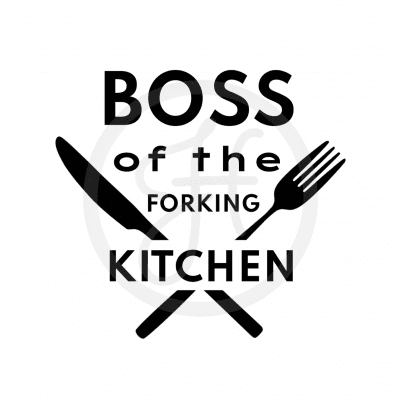 Textiltryck - Boss of the forking kitchen Quote